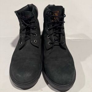 Timberland Black Leather Waterproof Men's Combat Boots Size 6.5